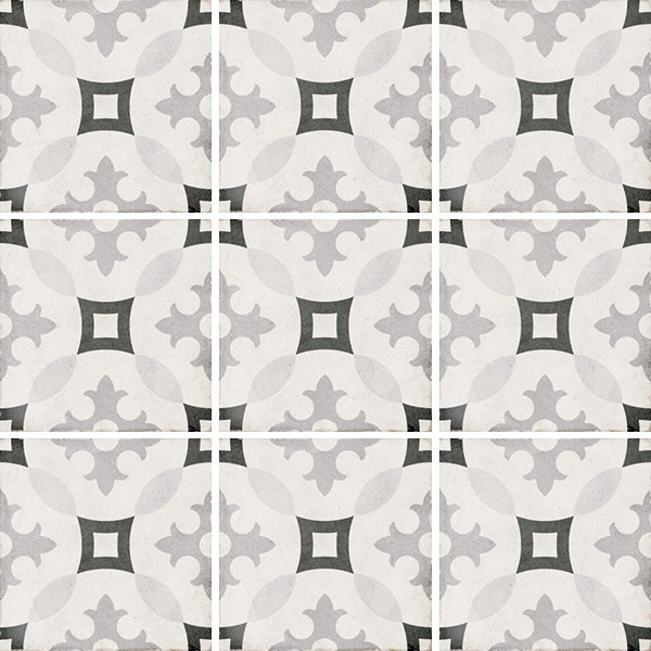 Плитка 20x20 Art Nouveau Karlsplatz Grey 24417 из коллекции Art Nouveau Equipe