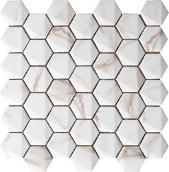 Мозаика 30x30 Marmorea Hexagonal Calacata