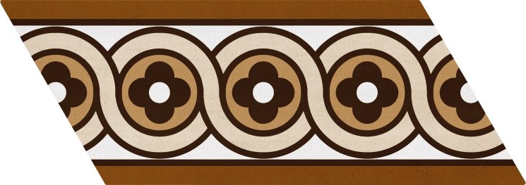 Плитка 9x20,5 Chevron Patchwork Color Derecho 23213 из коллекции Chevron Equipe