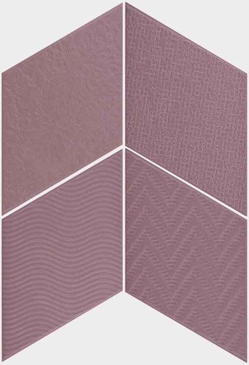 Плитка 14x24 Rhombus Violet из коллекции Rhombus Equipe