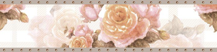 Бордюр Rose Beige 6Х25 из коллекции Croma Cer-Rol