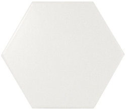 Плитка 10,7x12,4 Scale Hexagon White Matt 21767 (0,5 М2/кор)