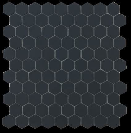 Мозаика 31,5x31,5 Matt Black Hex 903H из коллекции Nordic VIDREPUR