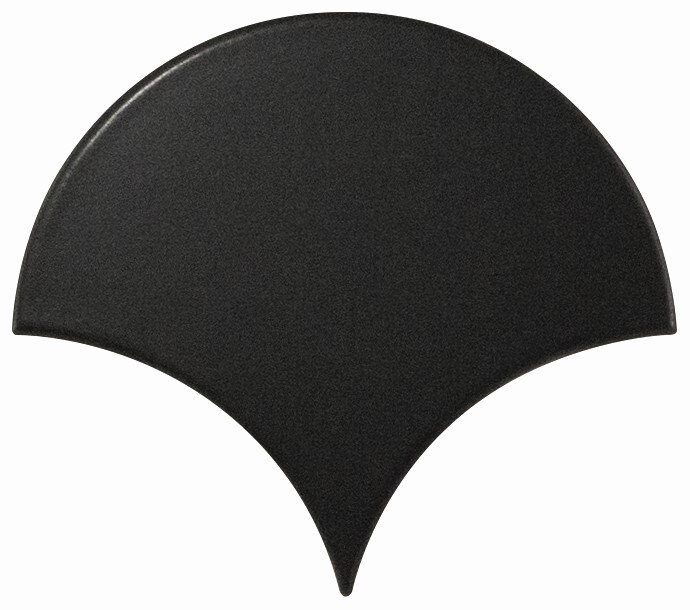 Плитка 10,6x12 Scale Fan Black Matt из коллекции Scale Equipe