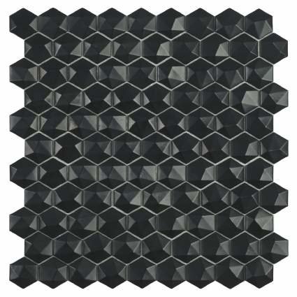 Мозаика 31,5x31,5 Matt Black Hex 903 D из коллекции Nordic VIDREPUR