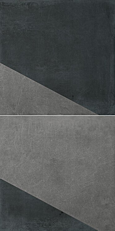 Плитка 75x75 Patina Decoro Asfalto-Petrolio из коллекции Patina Ragno Ragno