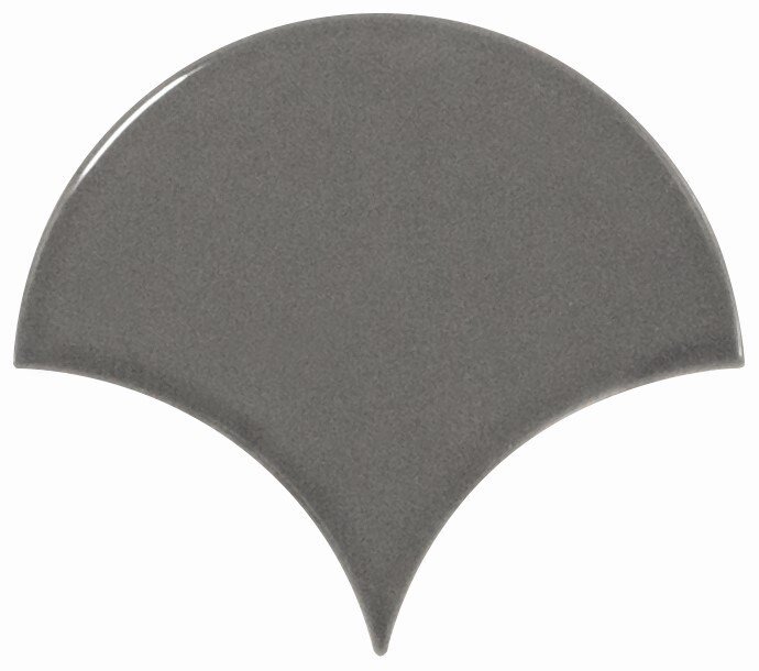 Плитка 10,6x12 Scale Fan Dark Grey из коллекции Scale Equipe